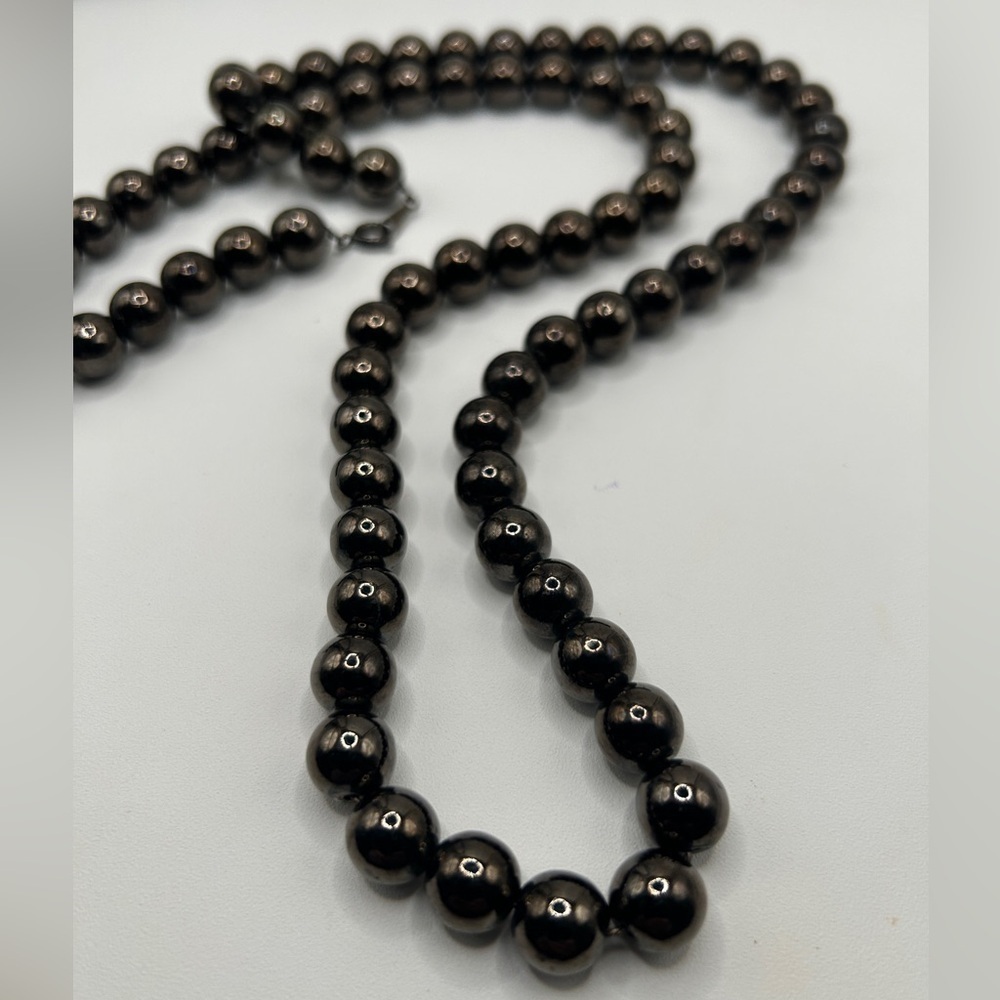 Vintage 1990’s Chocolate Brown Beaded Necklace​​​